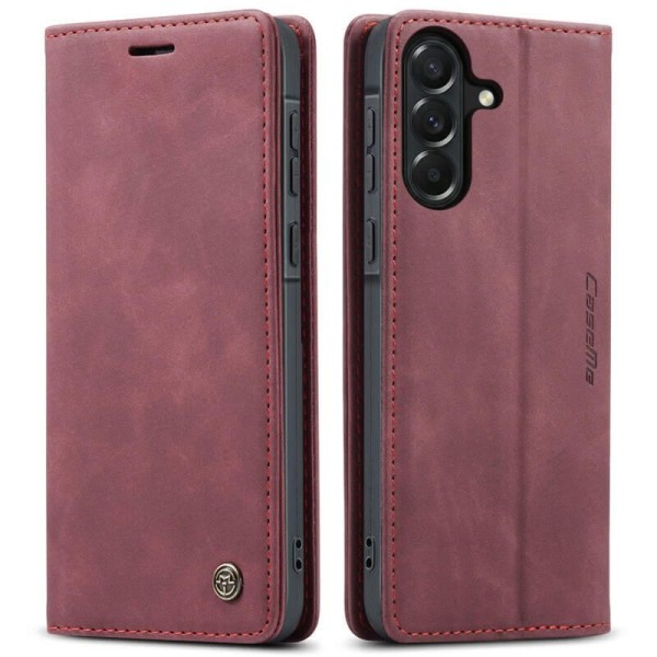 Чохол-книжка CaseMe Нубук для Samsung Galaxy A37 бордовий