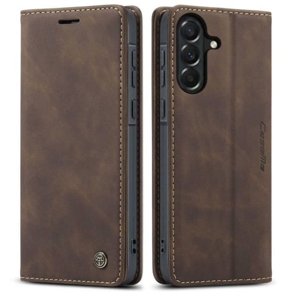 Чохол-книжка CaseMe Нубук для Samsung Galaxy A37 темно-коричневий
