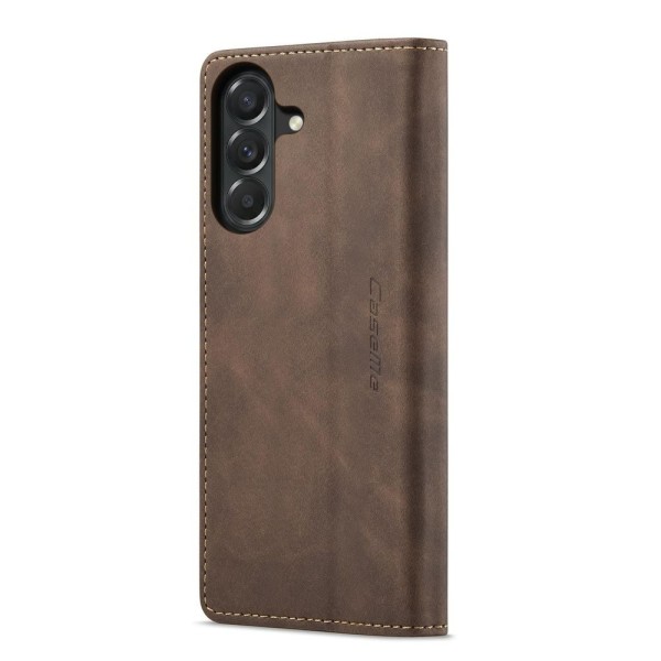 Чохол-книжка CaseMe Нубук для Samsung Galaxy A37 темно-коричневий