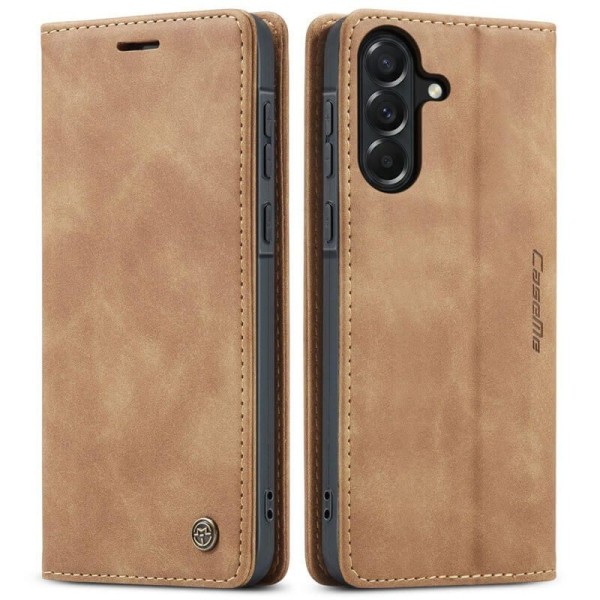 Чохол-книжка CaseMe Нубук для Samsung Galaxy A37 світло-коричневий