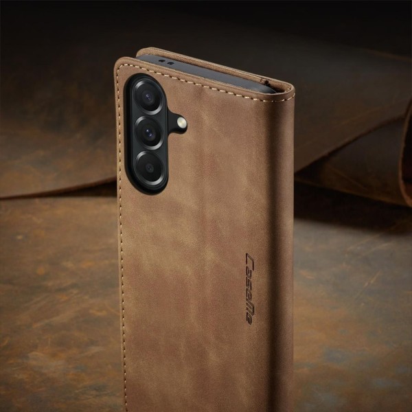 Чохол-книжка CaseMe Нубук для Samsung Galaxy A37 світло-коричневий