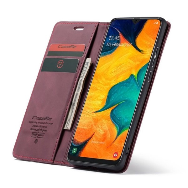 Чохол-книжка CaseMe Нубук для Samsung Galaxy A40 бордовий