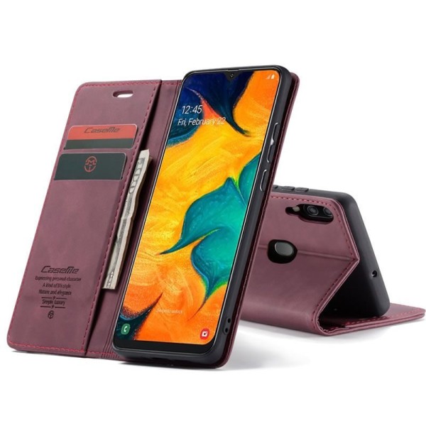Чохол-книжка CaseMe Нубук для Samsung Galaxy A40 бордовий