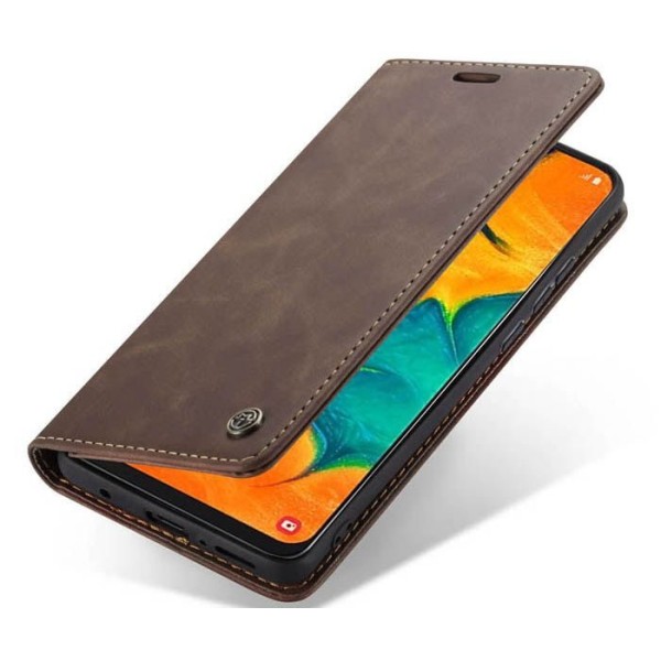 Чохол-книжка CaseMe Нубук для Samsung Galaxy A40 темно-коричневий