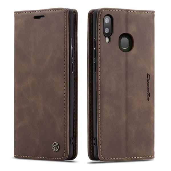 Чохол-книжка CaseMe Нубук для Samsung Galaxy A40 темно-коричневий