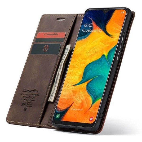 Чохол-книжка CaseMe Нубук для Samsung Galaxy A40 темно-коричневий