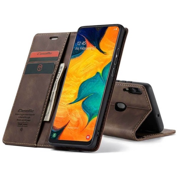 Чохол-книжка CaseMe Нубук для Samsung Galaxy A40 темно-коричневий