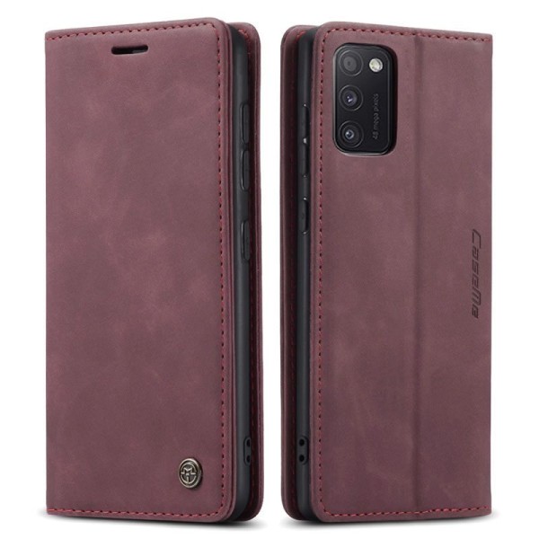Чохол-книжка CaseMe Нубук для Samsung Galaxy A41 бордовий