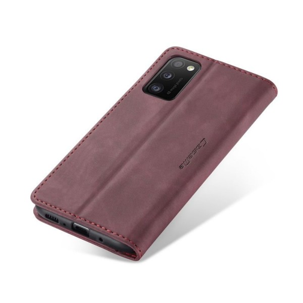 Чохол-книжка CaseMe Нубук для Samsung Galaxy A41 бордовий