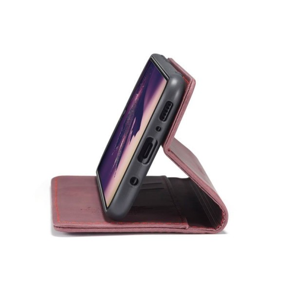 Чохол-книжка CaseMe Нубук для Samsung Galaxy A41 бордовий