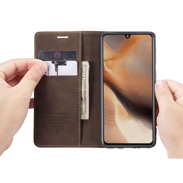 Чохол-книжка CaseMe Нубук для Samsung Galaxy A41 темно-коричневий
