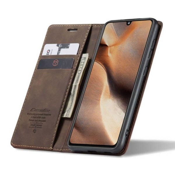 Чохол-книжка CaseMe Нубук для Samsung Galaxy A41 темно-коричневий