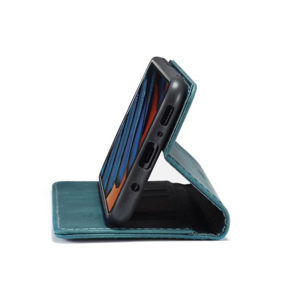 Чохол-книжка CaseMe Нубук для Samsung Galaxy A41 бірюзовий