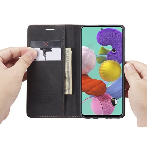 Чохол-книжка CaseMe Нубук для Samsung Galaxy A51 чорний