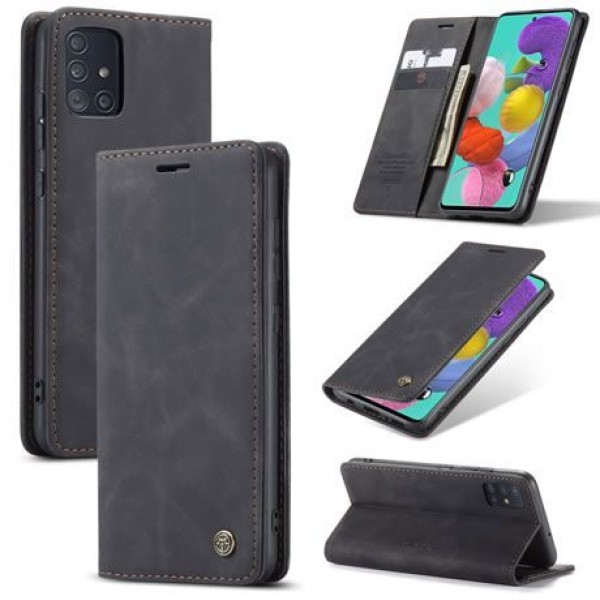 Чохол-книжка CaseMe Нубук для Samsung Galaxy A51 чорний