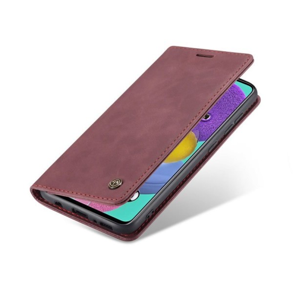 Чохол-книжка CaseMe Нубук для Samsung Galaxy A51 бордовий