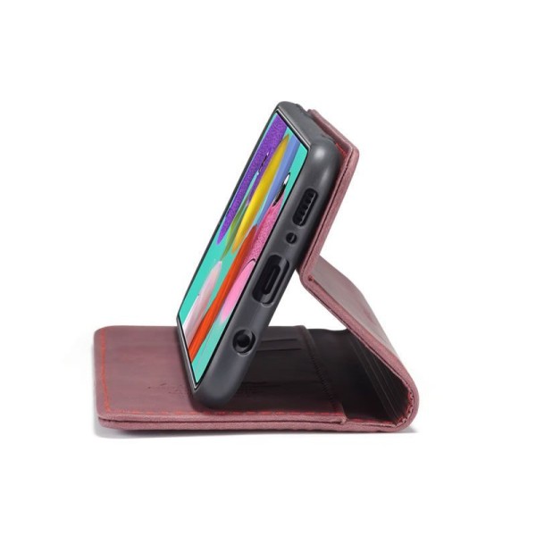 Чохол-книжка CaseMe Нубук для Samsung Galaxy A51 бордовий