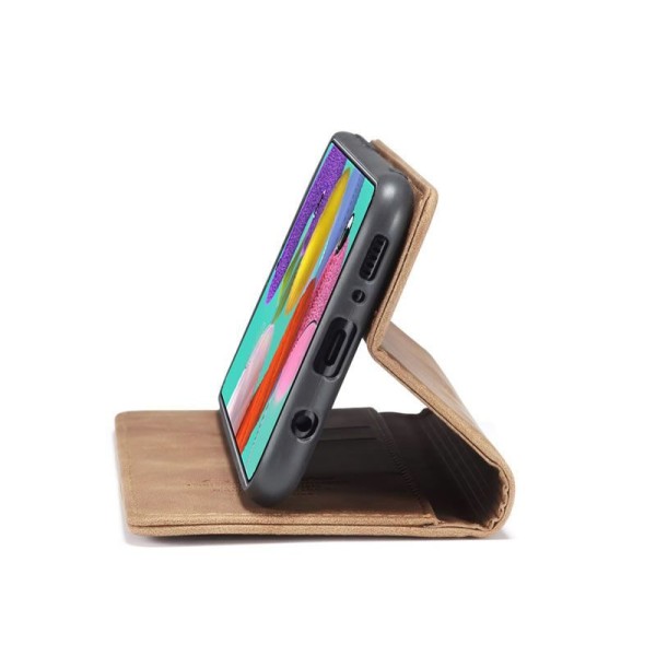 Чохол-книжка CaseMe Нубук для Samsung Galaxy A51 світло-коричневий