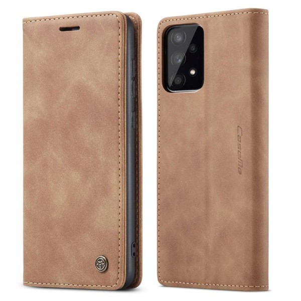 Чохол-книжка CaseMe Нубук для Samsung Galaxy A52 світло-коричневий
