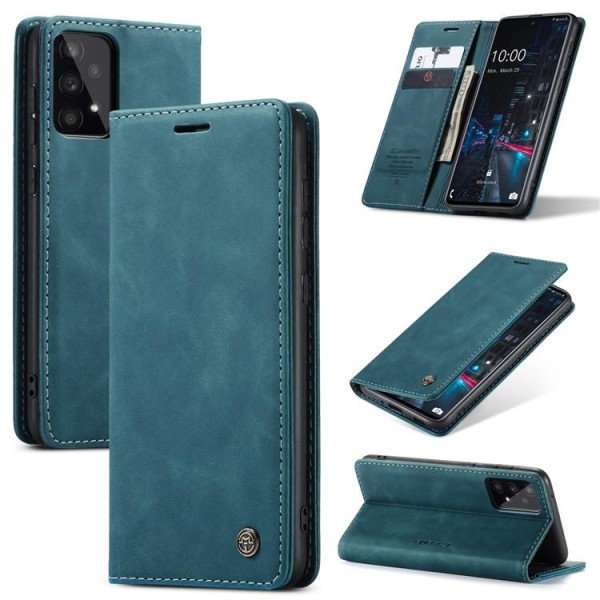 Чохол-книжка CaseMe Нубук для Samsung Galaxy A52 бірюзовий