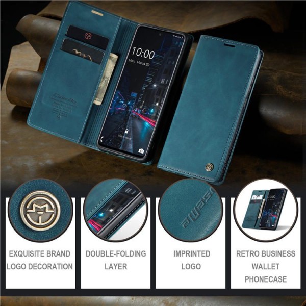 Чохол-книжка CaseMe Нубук для Samsung Galaxy A52 бірюзовий
