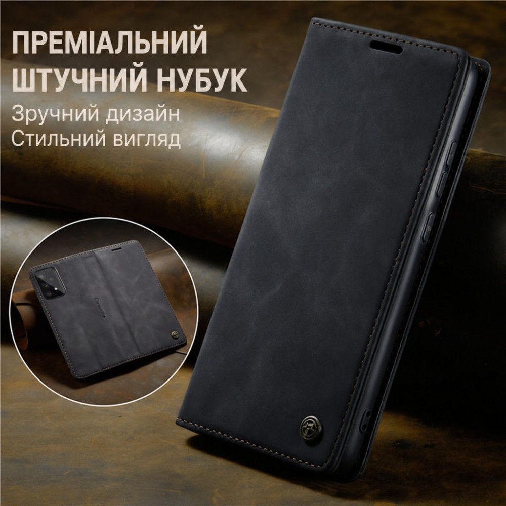 Чохол-книжка CaseMe Нубук для Samsung Galaxy A53 чорний