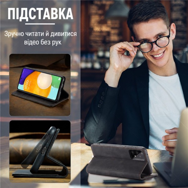 Чохол-книжка CaseMe Нубук для Samsung Galaxy A53 чорний