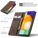 Чохол-книжка CaseMe Нубук для Samsung Galaxy A53 темно-коричневий