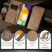 Чохол-книжка CaseMe Нубук для Samsung Galaxy A53 світло-коричневий