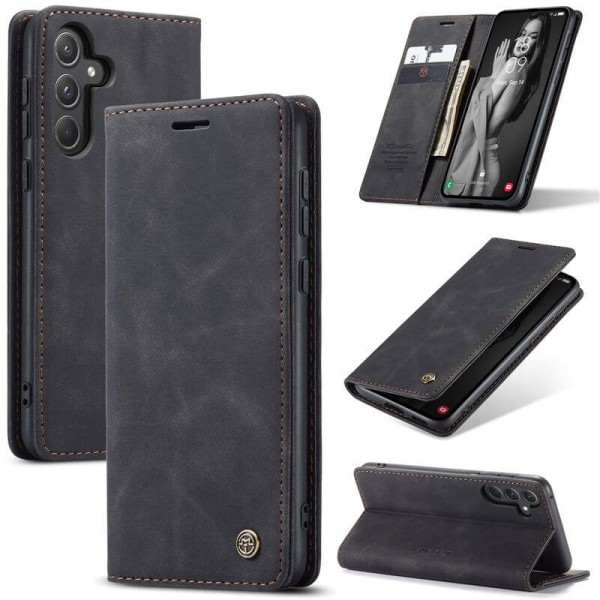 Чохол-книжка CaseMe Нубук для Samsung Galaxy A54 чорний