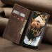 Чехол-книжка CaseMe Нубук для Samsung Galaxy A55 тёмно-коричневый
