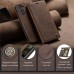 Чехол-книжка CaseMe Нубук для Samsung Galaxy A55 тёмно-коричневый