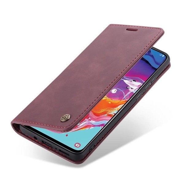 Чохол-книжка CaseMe Нубук для Samsung Galaxy A70 бордовий