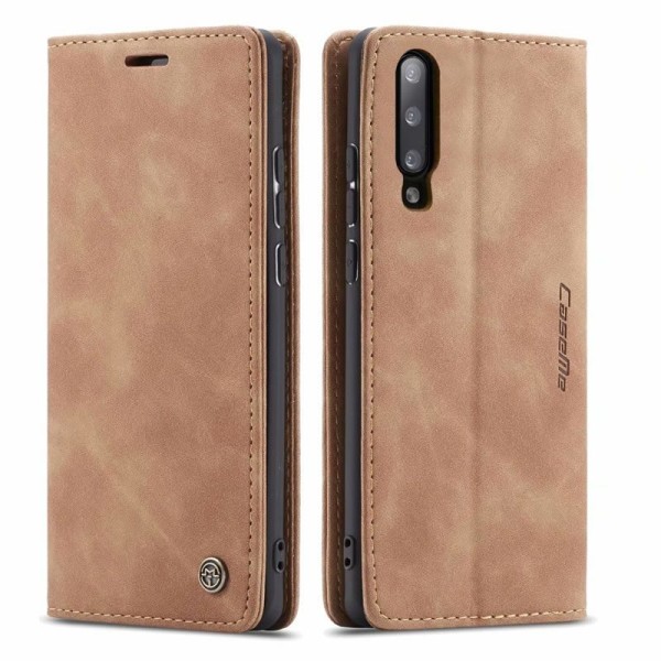 Чохол-книжка CaseMe Нубук для Samsung Galaxy A70 світло-коричневий