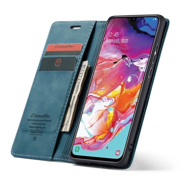 Чохол-книжка CaseMe Нубук для Samsung Galaxy A70 бірюзовий