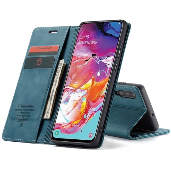 Чохол-книжка CaseMe Нубук для Samsung Galaxy A70 бірюзовий