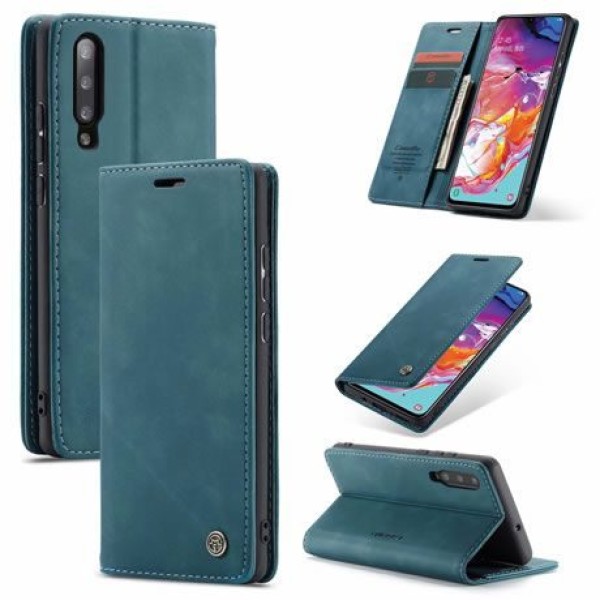 Чохол-книжка CaseMe Нубук для Samsung Galaxy A70 бірюзовий