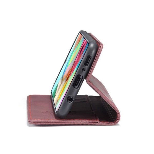 Чохол-книжка CaseMe Нубук для Samsung Galaxy A71 бордовий