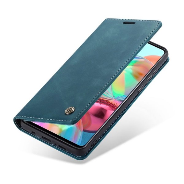 Чохол-книжка CaseMe Нубук для Samsung Galaxy A71 бірюзовий