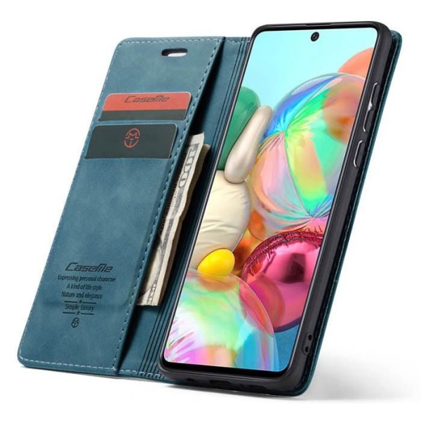 Чохол-книжка CaseMe Нубук для Samsung Galaxy A71 бірюзовий