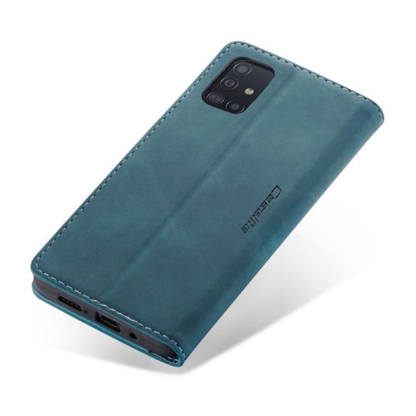 Чохол-книжка CaseMe Нубук для Samsung Galaxy A71 бірюзовий