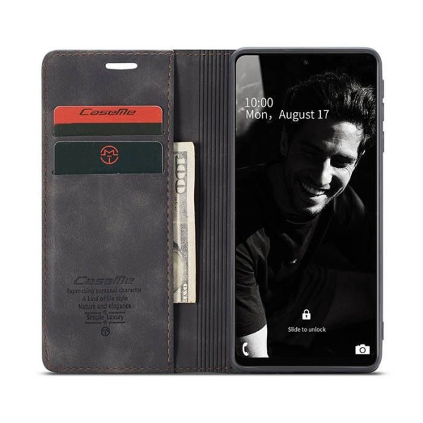 Чохол-книжка CaseMe Нубук для Samsung Galaxy A72 чорний