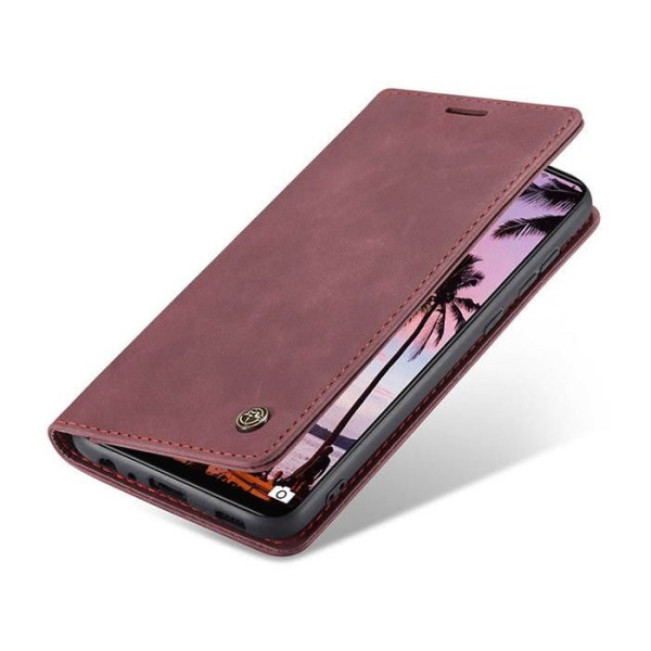 Чохол-книжка CaseMe Нубук для Samsung Galaxy A72 бордовий