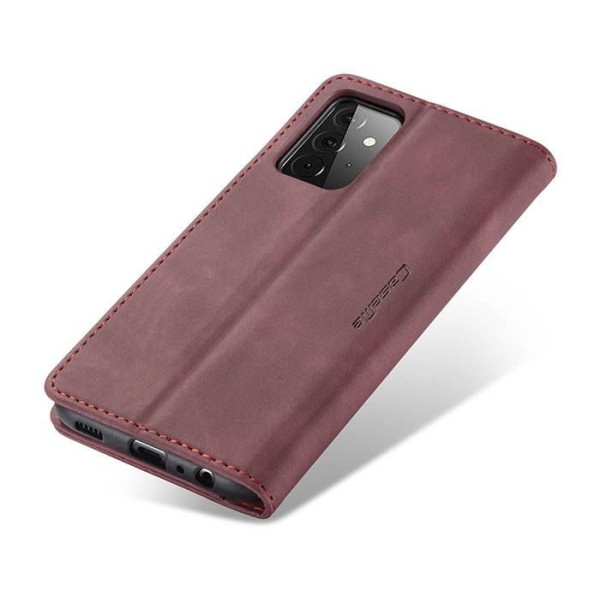 Чохол-книжка CaseMe Нубук для Samsung Galaxy A72 бордовий