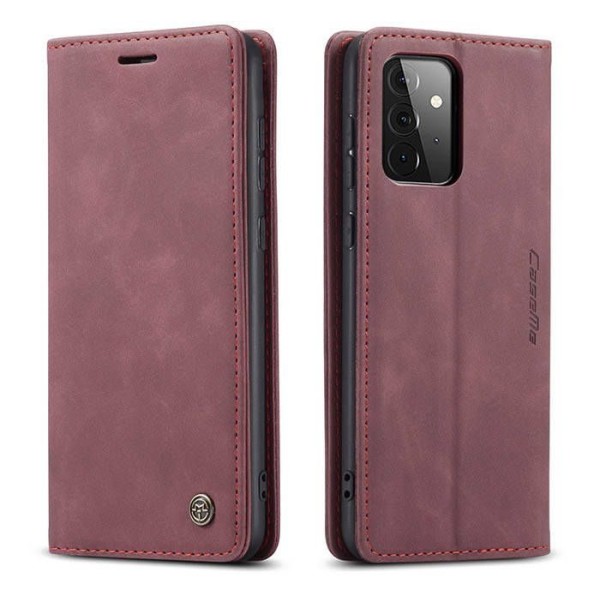 Чохол-книжка CaseMe Нубук для Samsung Galaxy A72 бордовий
