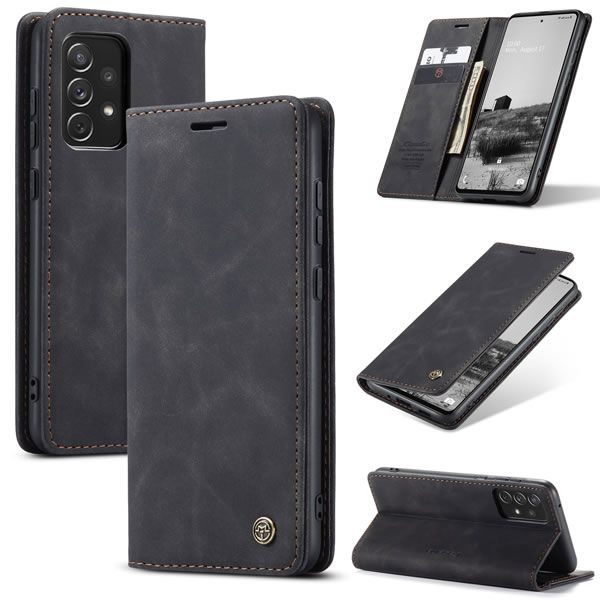 Чохол-книжка CaseMe Нубук для Samsung Galaxy A73 5G чорний