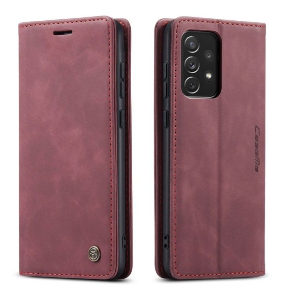 Чохол-книжка CaseMe Нубук для Samsung Galaxy A73 5G бордовий