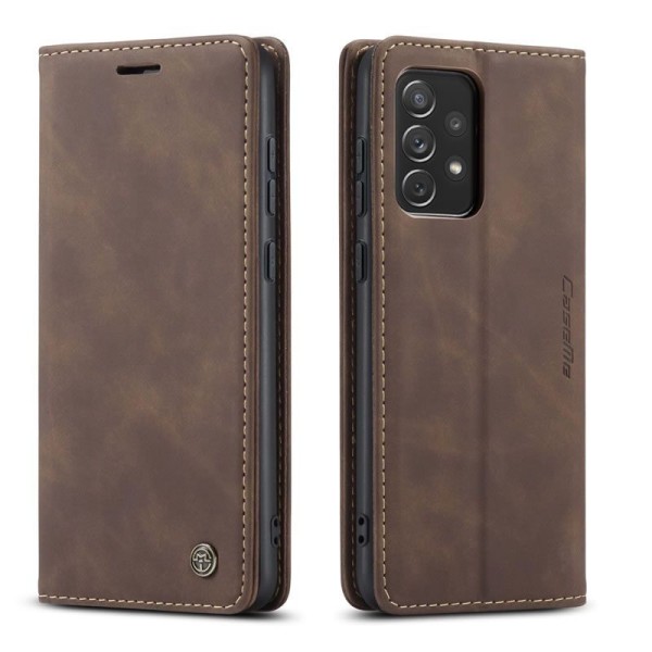 Чохол-книжка CaseMe Нубук для Samsung Galaxy A73 5G темно-коричневий