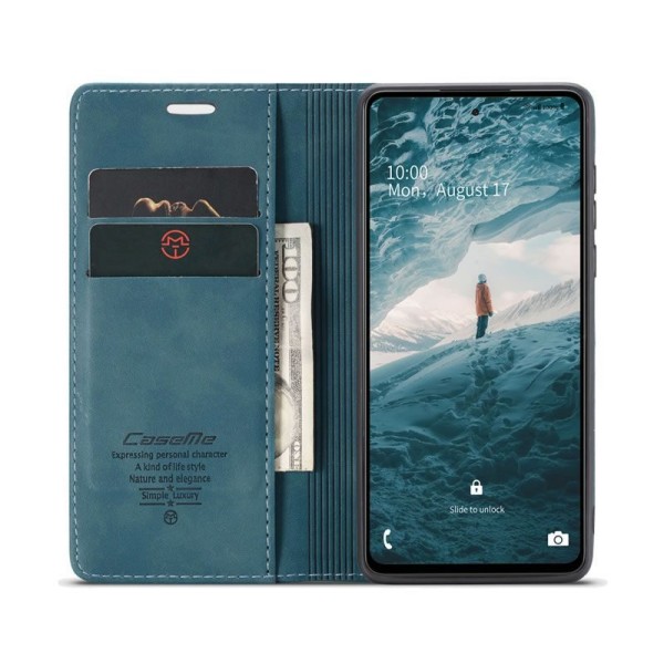 Чохол-книжка CaseMe Нубук для Samsung Galaxy A73 5G бірюзовий