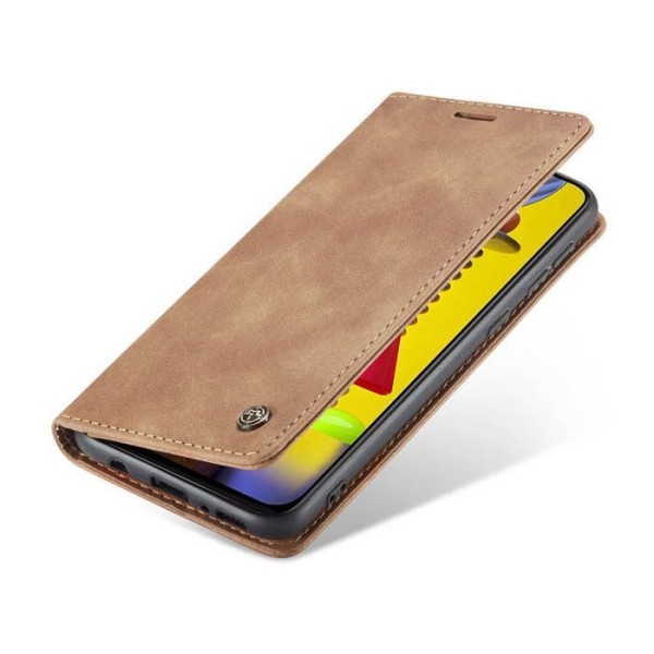 Чохол-книжка CaseMe Нубук для Samsung Galaxy M21s/M31 світло-коричневий